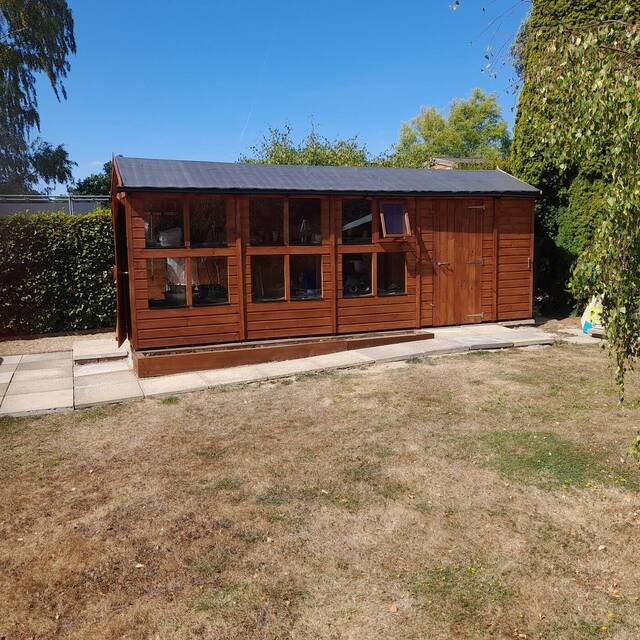 After: potting and tool shed in a Billingshurst garden (5)