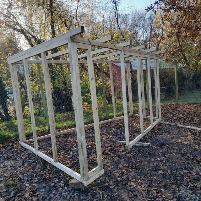 During: bespoke timber chicken house built by Cordreys (2)