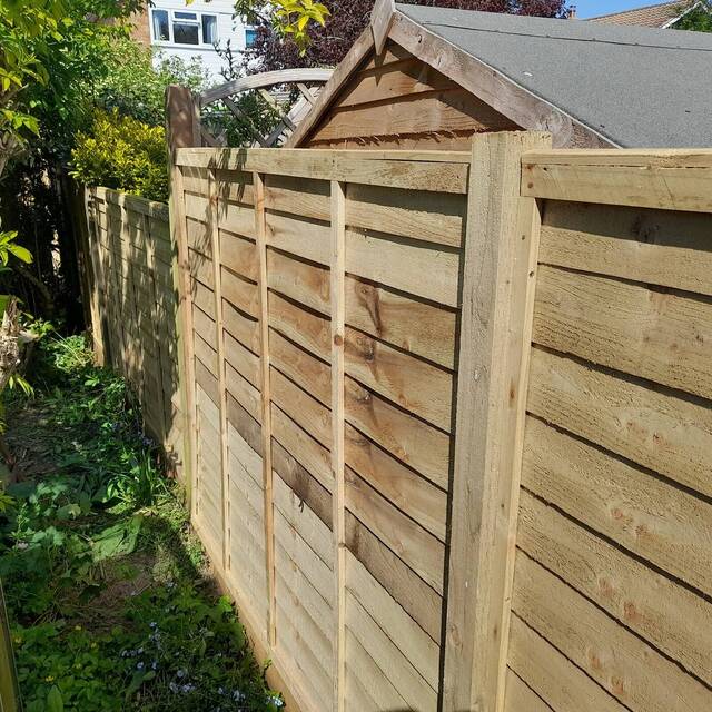 New fence panels put up