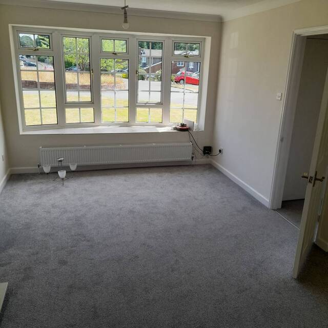 Living room repainted by Cordreys in West Sussex